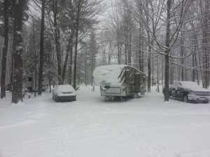 Winter Camping in Michigan